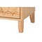Baxton Studio Hosea Japandi Carved Honeycomb Natural King Size 4-Piece Bedroom Set 246-13620-13627-13622-13623-ZORO - alternate 2